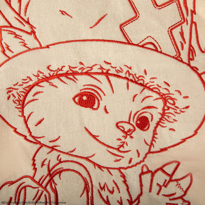 Cinereplicas Tote Bag One Piece Netflix - Chopper Boceto Rojo sobre Beige, Diseño Reversible, Bolsa de Tela