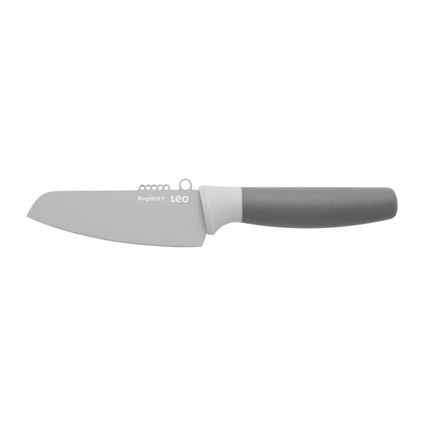 Berghoff 3950043 Cuchillo para Verduras con Pelador Gris 11 cm Recubrimiento Antiadherente Mango Contorneado Funda Protectora