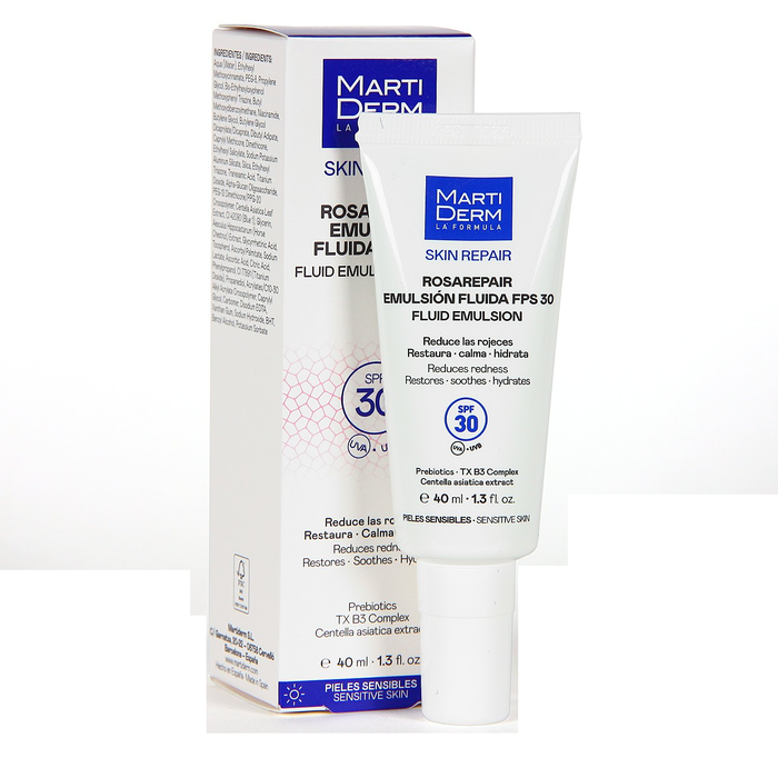 Martiderm Rosarepair Emulsión Fluida SPF30 40 ml Martiderm Rosarepair Emulsión Fluida SPF30 40 ml