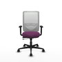 PIQUERAS Y CRESPO Silla de oficina Zulema con mecanismo Sincro/Traslack, Morado y Blanco