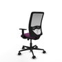 PIQUERAS Y CRESPO Silla de oficina Zulema con mecanismo Sincro/Traslack, Morado y Blanco