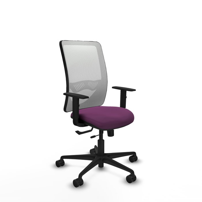 PIQUERAS Y CRESPO Silla de oficina Zulema con mecanismo Sincro/Traslack, Morado y Blanco PIQUERAS Y CRESPO Silla de oficina Zulema con mecanismo Sincro/Traslack, Morado y Blanco
