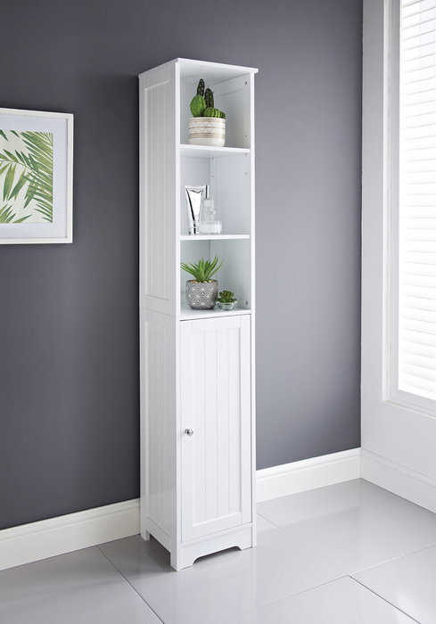 Inde Estantería Lavabo White Moblekit - Estantería de Baño Blanca