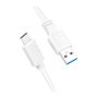 LogiLink Cable USB 3.2 Gen1 Tipo-C a Tipo-A, 5 Gbps, 60W, Blanco, 2 m