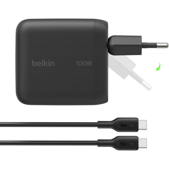 Belkin BOOSTCharge 100W USB-C GaN con cable WCH025KQ1.5BKB6