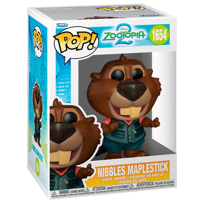Funko Figura POP Disney Zootropolis 2 Nibbles Maplestick Figura Vinilo Funko Figura POP Disney Zootropolis 2 Nibbles Maplestick Figura Vinilo
