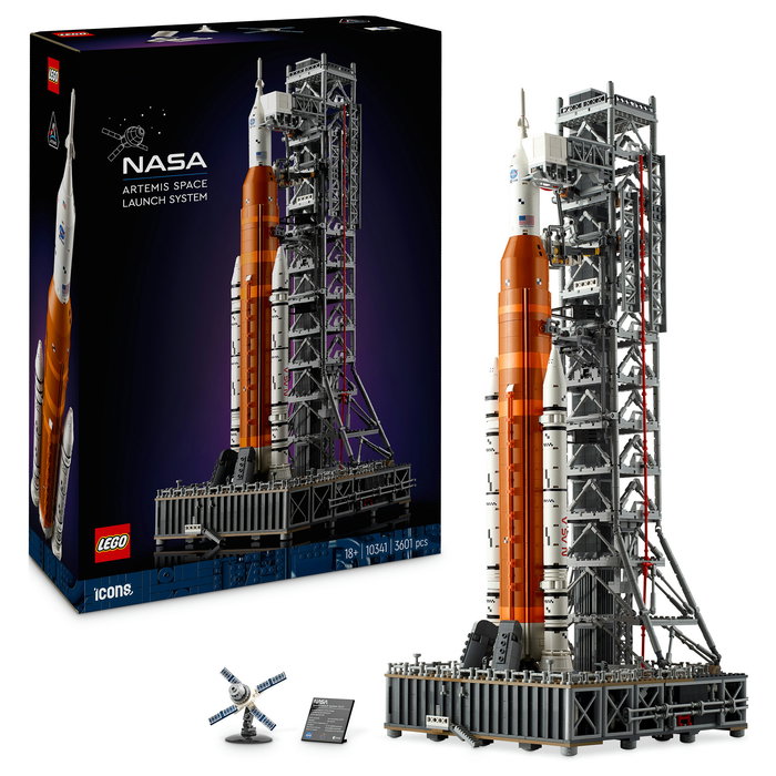 LEGO Icons 10341 NASA Artemis Sistema de Lanzamiento Espacial Juego de Construcción 3601 Piezas para Adultos
