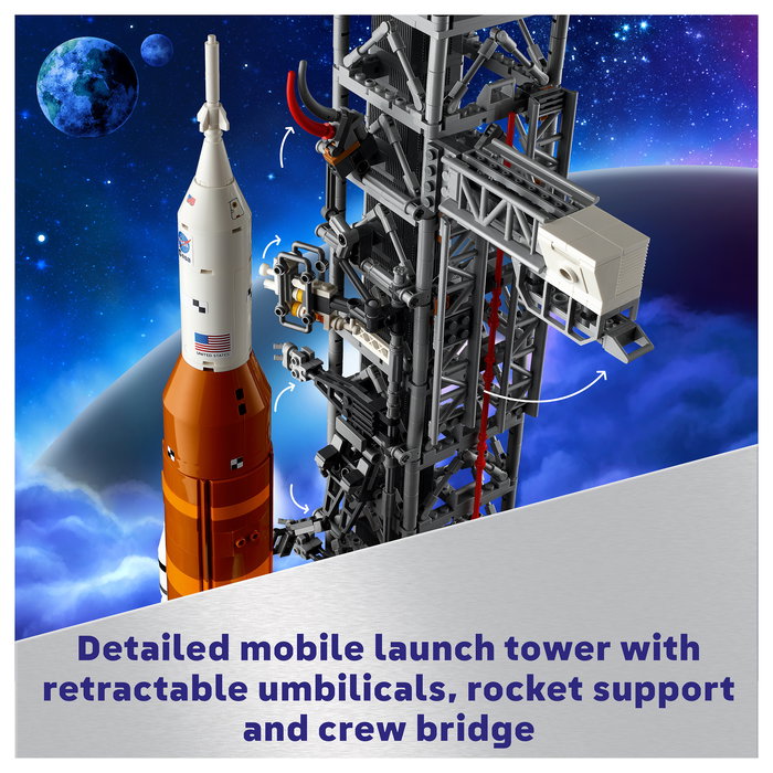 LEGO Icons 10341 NASA Artemis Sistema de Lanzamiento Espacial Juego de Construcción 3601 Piezas para Adultos