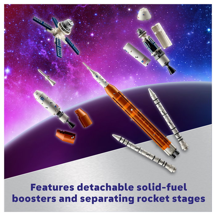 LEGO Icons 10341 NASA Artemis Sistema de Lanzamiento Espacial Juego de Construcción 3601 Piezas para Adultos