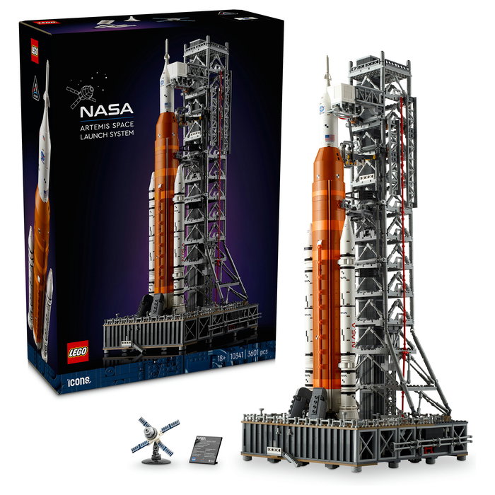 LEGO Icons 10341 NASA Artemis Sistema de Lanzamiento Espacial Juego de Construcción 3601 Piezas para Adultos