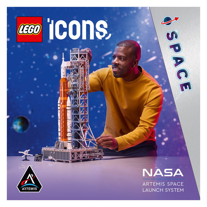 LEGO Icons 10341 NASA Artemis Sistema de Lanzamiento Espacial Juego de Construcción 3601 Piezas para Adultos