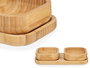 Kinvara Set Aperitivo Bambú 3 Pzs, Marrón, 23x5.3x11 cm (Set de 12)