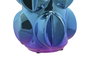 DKD Home Decor Jarrón de Gres Iridiscente Multicolor Fluorito