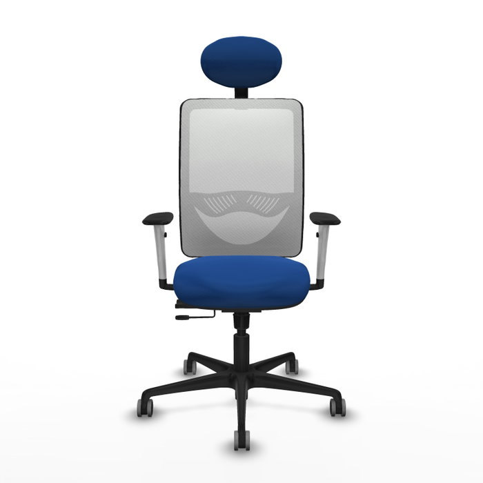 PIQUERAS Y CRESPO Silla de Oficina Zulema Azul con Malla Blanca PIQUERAS Y CRESPO Silla de Oficina Zulema Azul con Malla Blanca