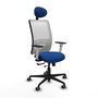 PIQUERAS Y CRESPO Silla de Oficina Zulema Azul con Malla Blanca