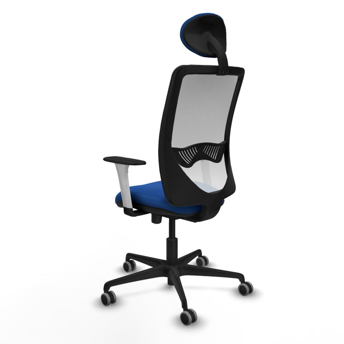 PIQUERAS Y CRESPO Silla de Oficina Zulema Azul con Malla Blanca PIQUERAS Y CRESPO Silla de Oficina Zulema Azul con Malla Blanca