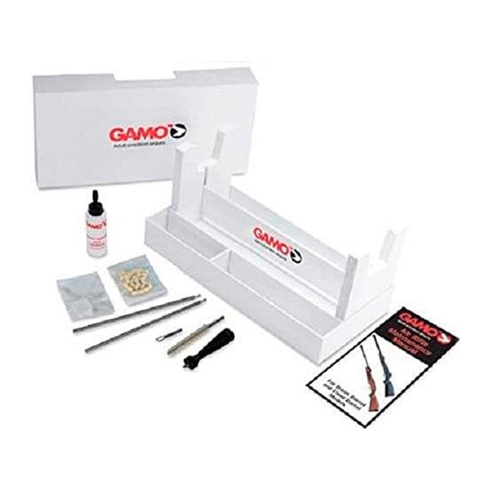 Gamo Kit de Mantenimiento para Carabinas de Aire Comprimido con Banco, Accesorios y Suministros para Calibres 4,5 mm y 5,5 mm
