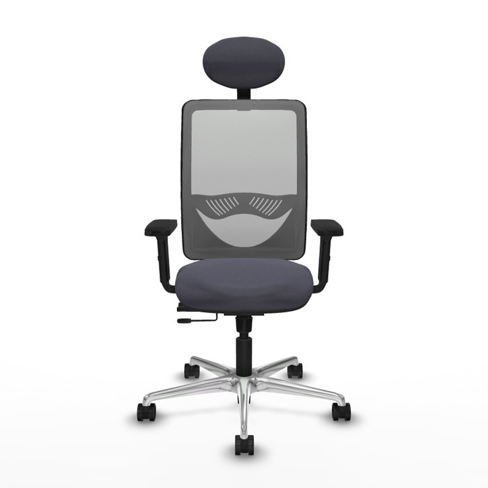 PIQUERAS Y CRESPO Silla de oficina Zulema con mecanismo Sincro/Traslack, Gris