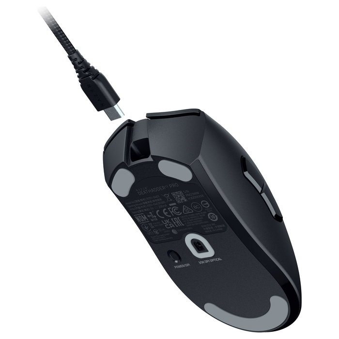 Razer DeathAdder V3 Pro Ratón Gaming Inalámbrico RF 30000 DPI + HyperPolling Wireless Dongle - Negro