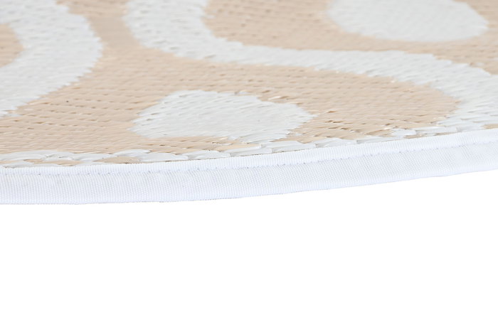 DKD Home Decor Alfombra Beige Gris 150 x 1 x 150 cm (6 Unidades)