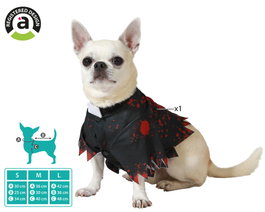 Atosa Disfraz para Mascota Cura Sangriento Negro Talla L