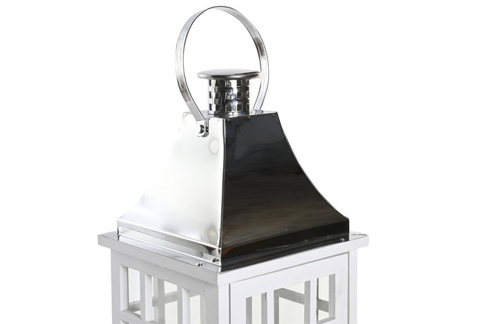 DKD Home Decor Farola Atlantico Blue Living Blanco Plateado 18 x 49 x 18 cm (4 Unidades)