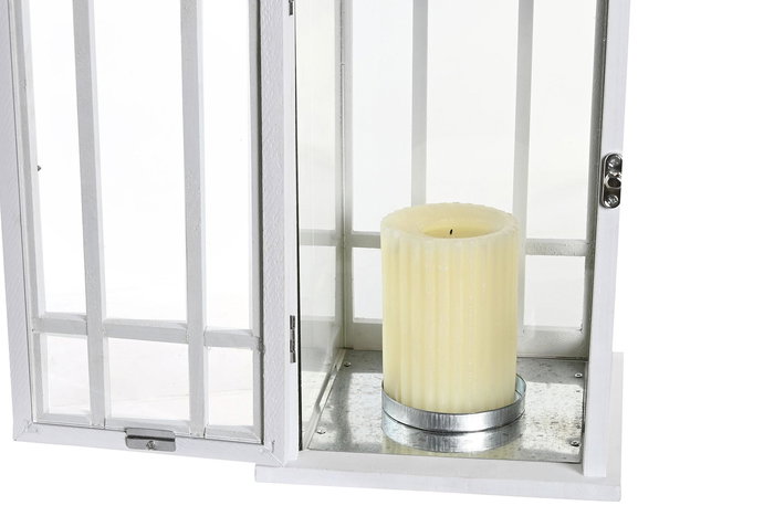 DKD Home Decor Farola Atlantico Blue Living Blanco Plateado 18 x 49 x 18 cm (4 Unidades)