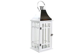 DKD Home Decor Farola Atlantico Blue Living Blanco Plateado 18 x 49 x 18 cm (4 Unidades)