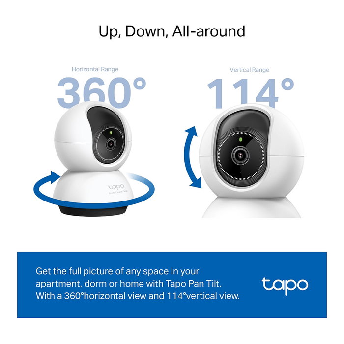 TP-Link Tapo TC72 Cámara de Seguridad Wi-Fi 360º 2K QHD