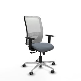 PIQUERAS Y CRESPO Silla de oficina Zulema Gris y Blanco