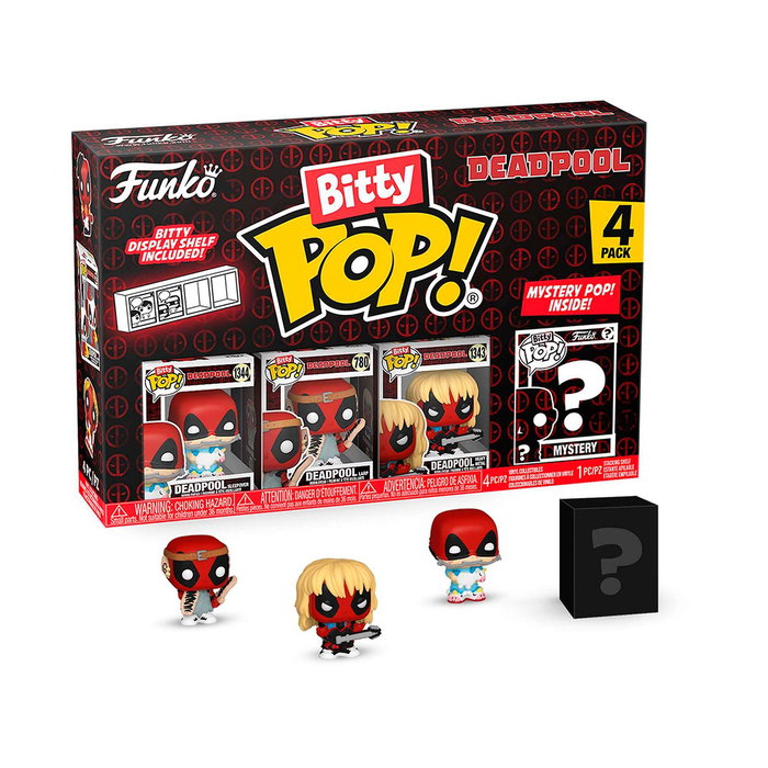 FUNKO Bitty Pop! Marvel! Deadpool 4-Pack