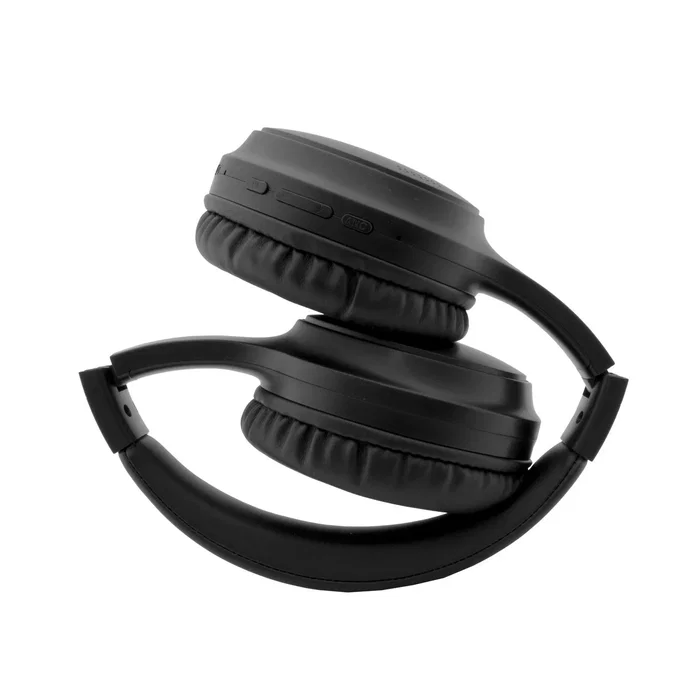 CoolBox AIR-40 Auriculares Bluetooth 5.3 Diadema con Cancelación Activa de Ruido (ANC) Plegables, Conexión Alámbrica e Inalámbrica, Microfono Integrado, Negro