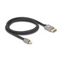DeLOCK Cable Mini DisplayPort a DisplayPort 8K 60 Hz 1 m Gris Metal sin función de bloqueo
