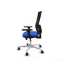 PIQUERAS Y CRESPO Silla de oficina Horna con mecanismo Sincro/Traslack, Azul y Negro