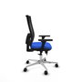 PIQUERAS Y CRESPO Silla de oficina Horna con mecanismo Sincro/Traslack, Azul y Negro