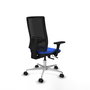PIQUERAS Y CRESPO Silla de oficina Horna con mecanismo Sincro/Traslack, Azul y Negro