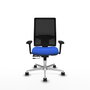 PIQUERAS Y CRESPO Silla de oficina Horna con mecanismo Sincro/Traslack, Azul y Negro