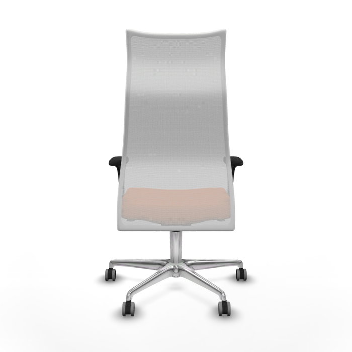 PIQUERAS Y CRESPO Sillón Albacete Naranja y Blanco con Base de Aluminio