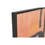 DKD Home Decor Cuadro Lienzo Abstracto Surtido de 2 Piezas Naranja y Azul