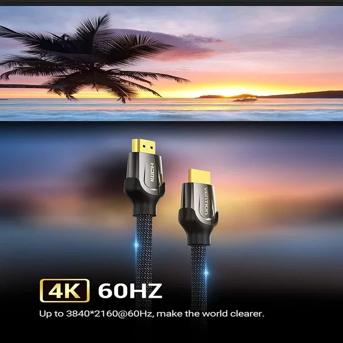 Vention Cable HDMI 2.0 4K VAA-B05-B100 1m Negro Trenzado