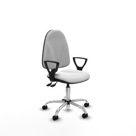 PIQUERAS Y CRESPO Silla de oficina Algarra con mecanismo Asincro, color Blanco