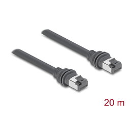 DeLOCK Cable Patch RJ45 Cat.6 compatible con Starlink Gen3, 20 m, Gris