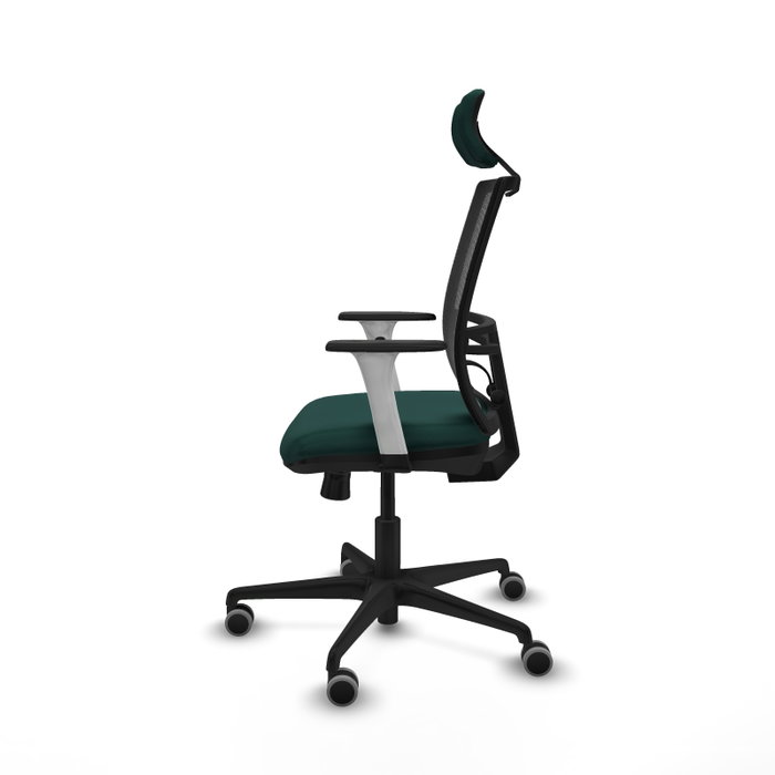 PIQUERAS Y CRESPO Silla de oficina Yunquera con mecanismo Sincro/Traslack Verde botella y Negro PIQUERAS Y CRESPO Silla de oficina Yunquera con mecanismo Sincro/Traslack Verde botella y Negro