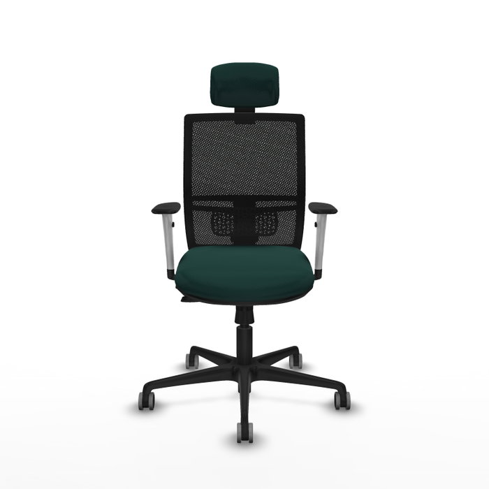 PIQUERAS Y CRESPO Silla de oficina Yunquera con mecanismo Sincro/Traslack Verde botella y Negro PIQUERAS Y CRESPO Silla de oficina Yunquera con mecanismo Sincro/Traslack Verde botella y Negro