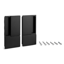 CERRAD/PICAP. MAGNETICOS Manilla Wave Puerta Corredera Ciega Cromo Satinado Hasta 60Mm Negro Mate