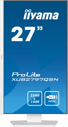 iiyama ProLite XUB2797QSN-W2 Monitor 27 pulg QHD IPS Blanco iiyama ProLite XUB2797QSN-W2 Monitor 27 pulg QHD IPS Blanco