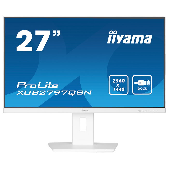 Iiyama G-MASTER XUB2797QSN-W2 Monitor 27" QHD (2560x1440) IPS 100Hz 1ms AMD FreeSync USB-C 65W Blanco