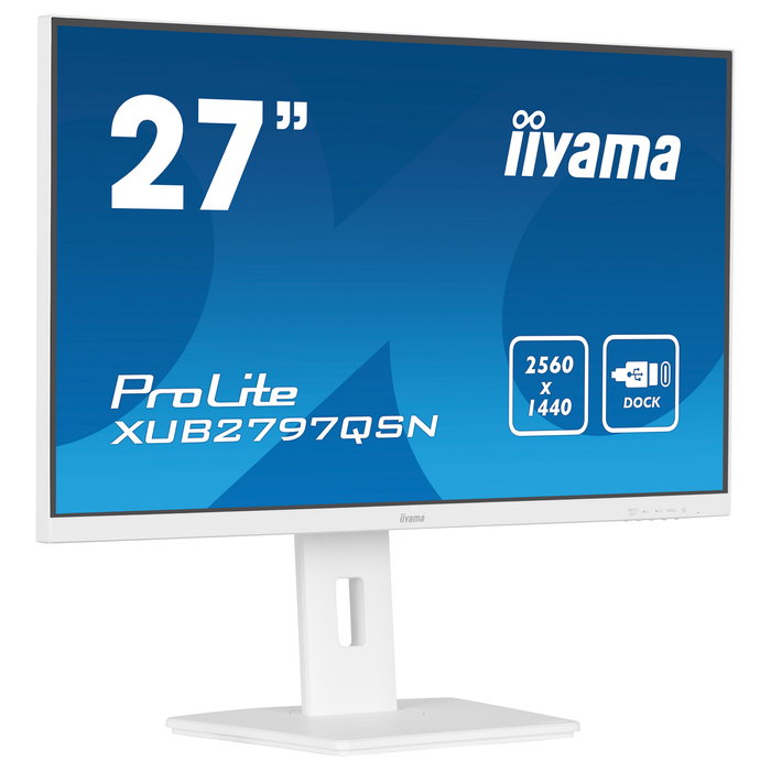 Iiyama G-MASTER XUB2797QSN-W2 Monitor 27" QHD (2560x1440) IPS 100Hz 1ms AMD FreeSync USB-C 65W Blanco
