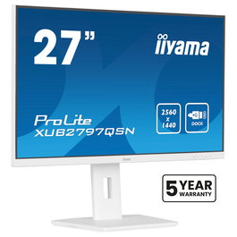 Iiyama G-MASTER XUB2797QSN-W2 Monitor 27" QHD (2560x1440) IPS 100Hz 1ms AMD FreeSync USB-C 65W Blanco