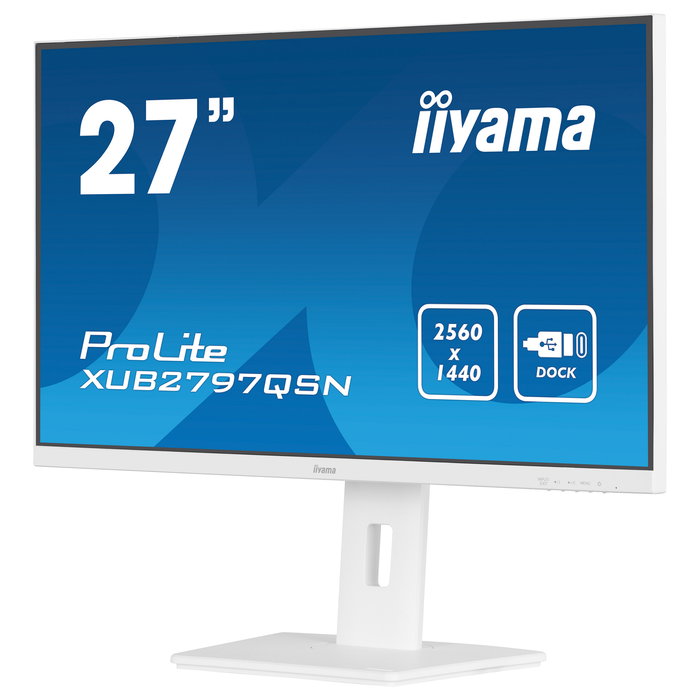 Iiyama G-MASTER XUB2797QSN-W2 Monitor 27" QHD (2560x1440) IPS 100Hz 1ms AMD FreeSync USB-C 65W Blanco